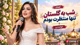 شب به گلستان تنها منتظرت بودم