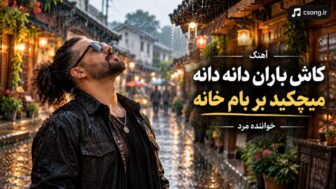 کاش باران دانه دانه میچکید بر بام خانه